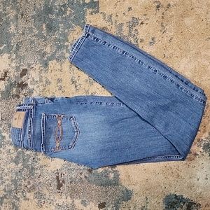 Girl's abercrombie kids size slim 15/16 high rise super skinny blue